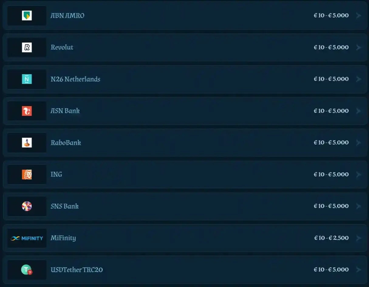 Betaalmethoden bij FamBet met limieten